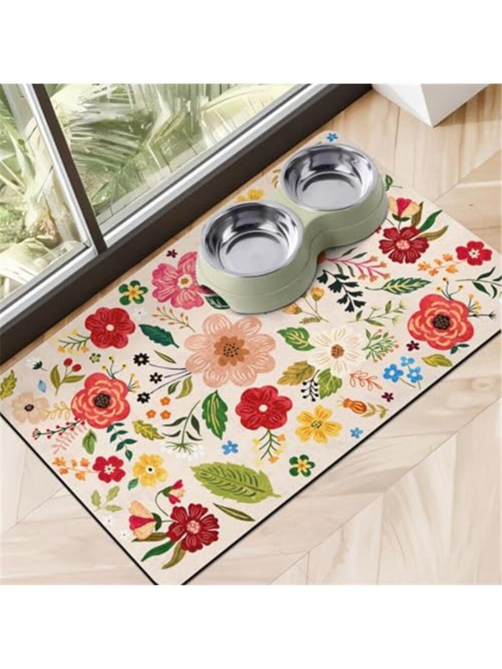Dog Food Mats for Floors Absorbent Dog Bowl 20x12